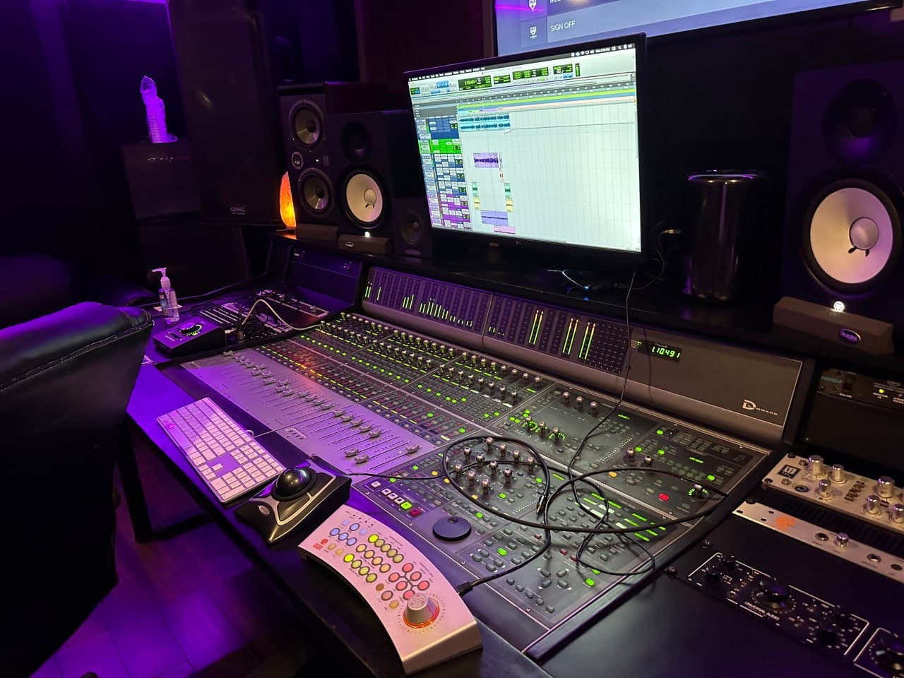 The Studio A control room at Litt Recording Studios